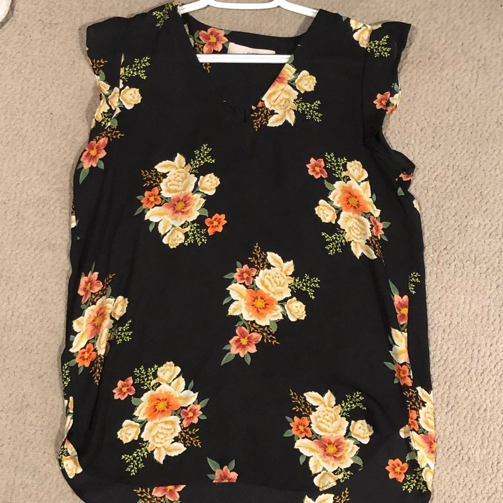 Floral Shell Top